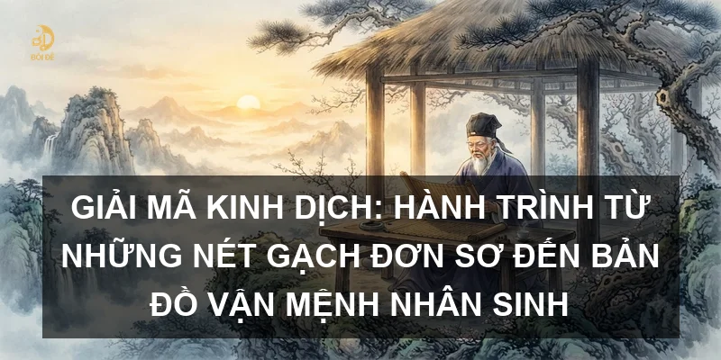 Giải mã Kinh Dịch: Hành trình từ những nét gạch đơn sơ đến bản đồ vận mệnh nhân sinh