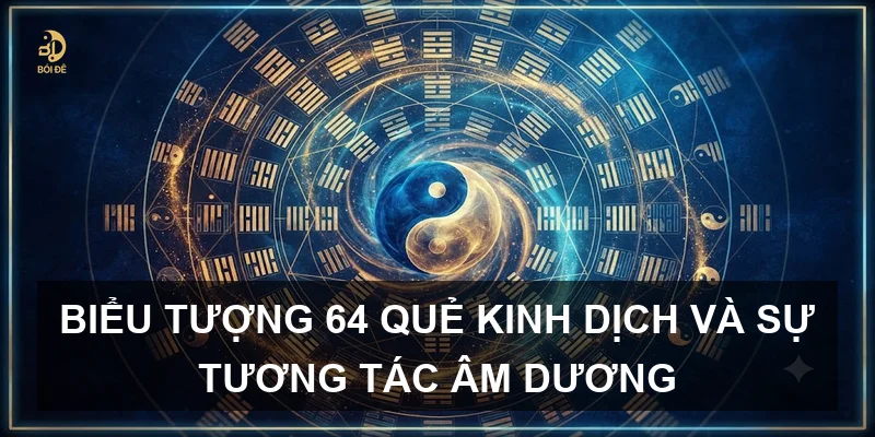 Biểu tượng 64 quẻ Kinh Dịch và sự tương tác Âm Dương