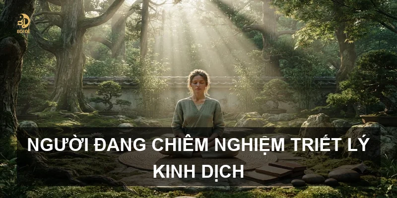 Người đang chiêm nghiệm triết lý Kinh Dịch