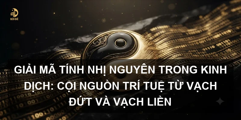 Giải mã tính nhị nguyên trong Kinh Dịch: Cội nguồn trí tuệ từ vạch đứt và vạch liền