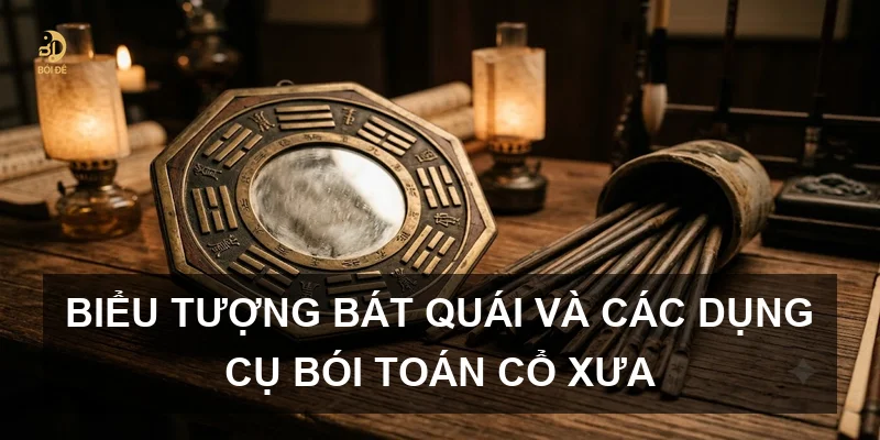 Biểu tượng Bát quái và các dụng cụ bói toán cổ xưa