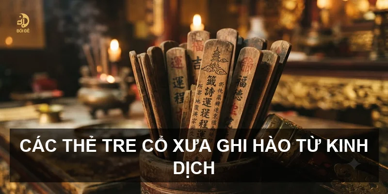 Các thẻ tre cổ xưa ghi hào từ Kinh Dịch