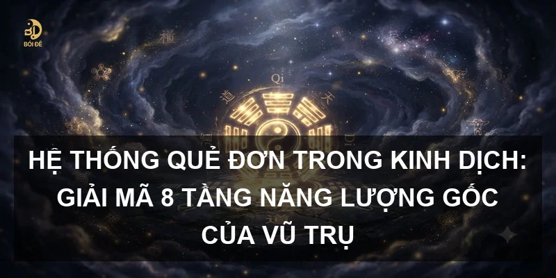 Hệ thống quẻ đơn trong Kinh Dịch: Giải mã 8 tầng năng lượng gốc của vũ trụ