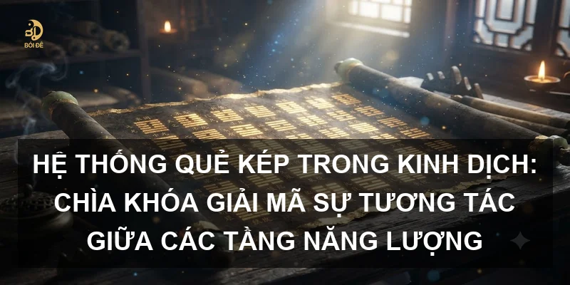 Hệ thống quẻ kép trong Kinh Dịch: Chìa khóa giải mã sự tương tác giữa các tầng năng lượng