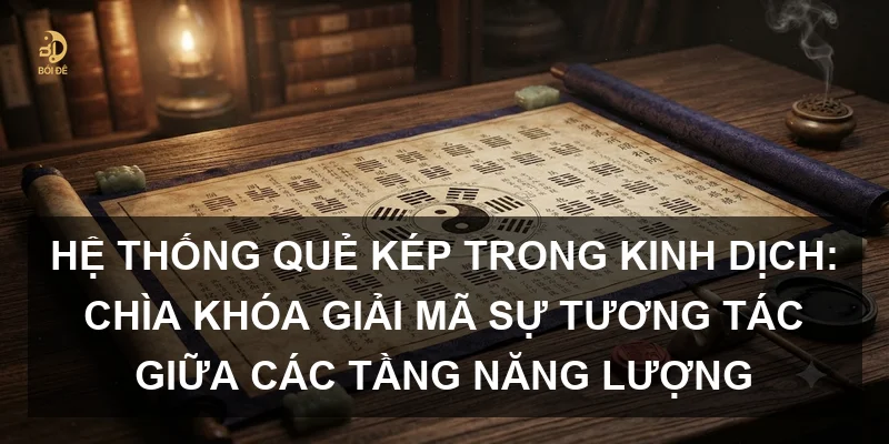 Hệ thống quẻ kép trong Kinh Dịch: Chìa khóa giải mã sự tương tác giữa các tầng năng lượng