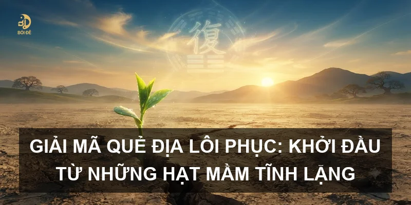 Giải mã Quẻ Địa Lôi Phục: Khởi đầu từ những hạt mầm tĩnh lặng