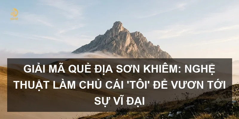 Giải mã Quẻ Địa Sơn Khiêm: Nghệ thuật làm chủ cái 'Tôi' để vươn tới sự vĩ đại