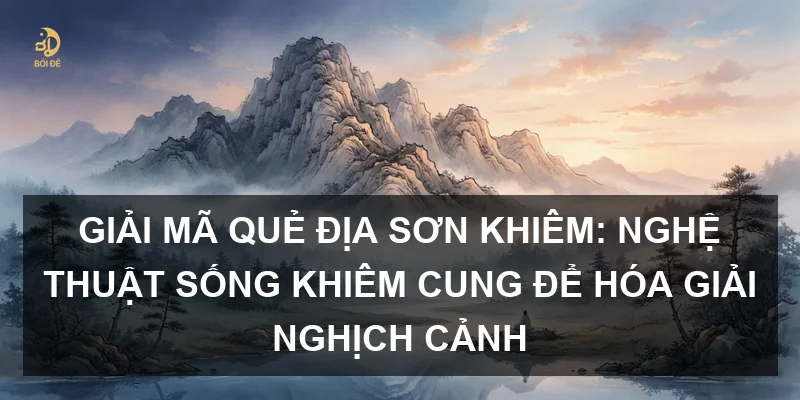 Giải mã Quẻ Địa Sơn Khiêm: Nghệ thuật sống khiêm cung để hóa giải nghịch cảnh