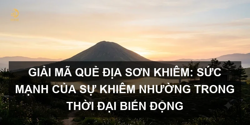 Giải mã Quẻ Địa Sơn Khiêm: Sức mạnh của sự khiêm nhường trong thời đại biến động