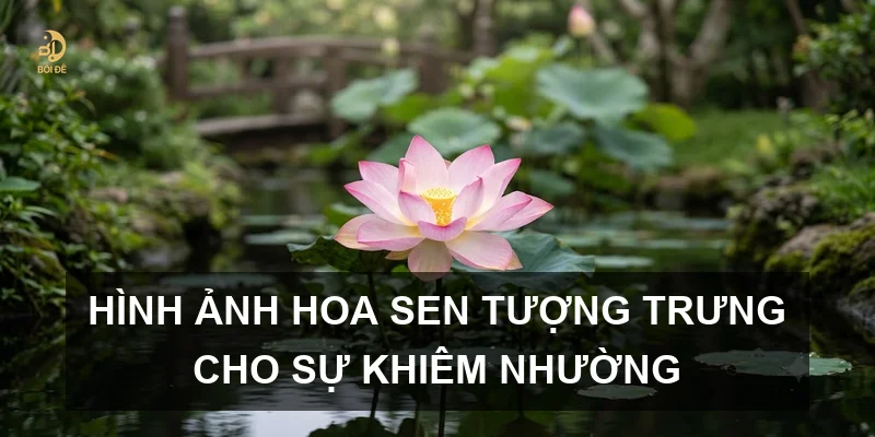Hình ảnh hoa sen tượng trưng cho sự khiêm nhường