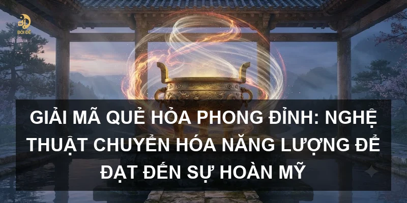 Giải mã Quẻ Hỏa Phong Đỉnh: Nghệ thuật chuyển hóa năng lượng để đạt đến sự hoàn mỹ