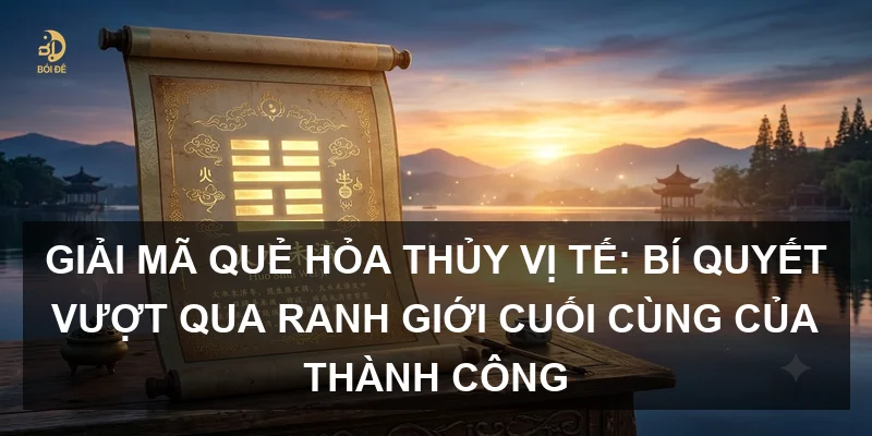 Giải mã Quẻ Hỏa Thủy Vị Tế: Bí quyết vượt qua ranh giới cuối cùng của thành công