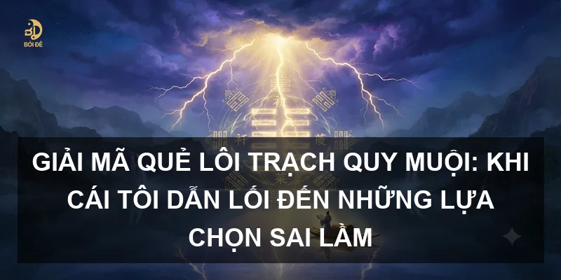 Giải mã Quẻ Lôi Trạch Quy Muội: Khi cái tôi dẫn lối đến những lựa chọn sai lầm