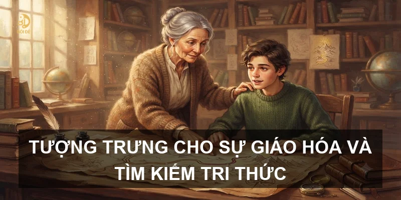 Tượng trưng cho sự giáo hóa và tìm kiếm tri thức