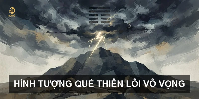 Hình tượng quẻ Thiên Lôi Vô Vọng