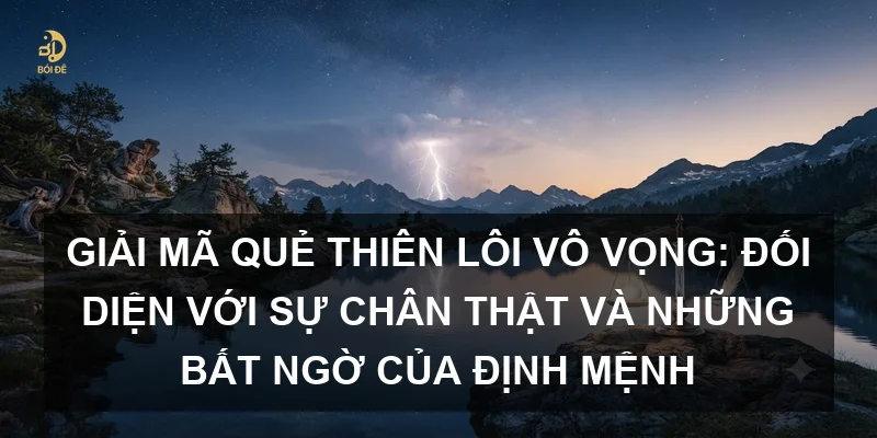 Giải mã Quẻ Thiên Lôi Vô Vọng: Đối diện với sự chân thật và những bất ngờ của định mệnh