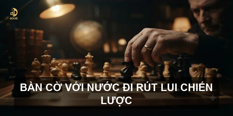 Bàn cờ với nước đi rút lui chiến lược