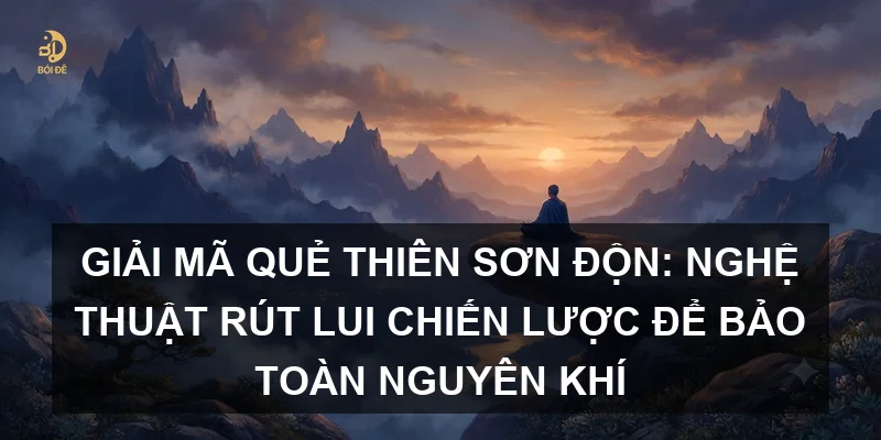 Giải mã Quẻ Thiên Sơn Độn: Nghệ thuật rút lui chiến lược để bảo toàn nguyên khí