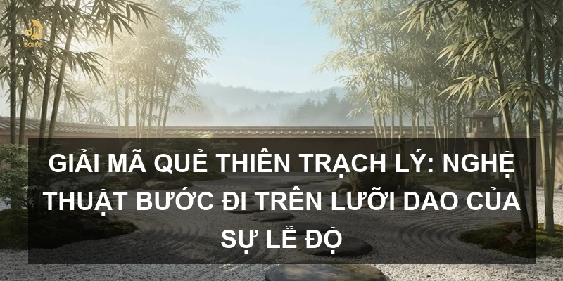 Giải mã Quẻ Thiên Trạch Lý: Nghệ thuật bước đi trên lưỡi dao của sự lễ độ