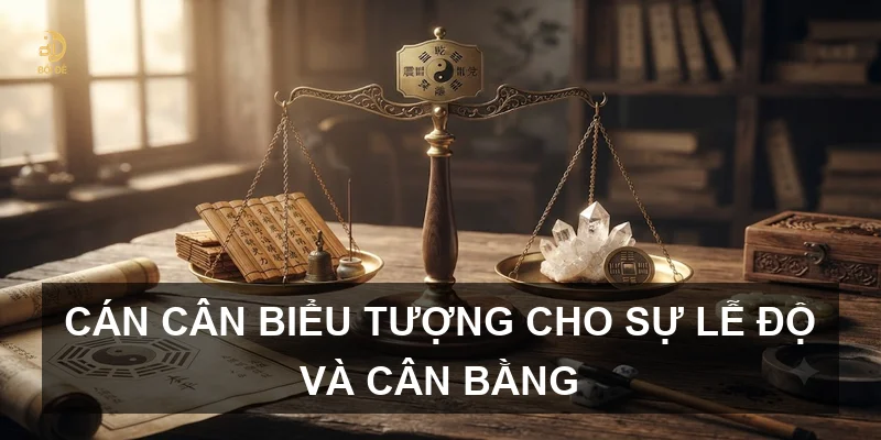 Cán cân biểu tượng cho sự lễ độ và cân bằng