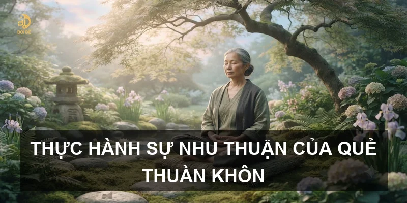 Thực hành sự nhu thuận của quẻ Thuần Khôn