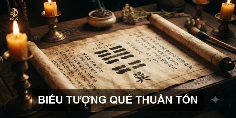 Biểu tượng quẻ Thuần Tốn