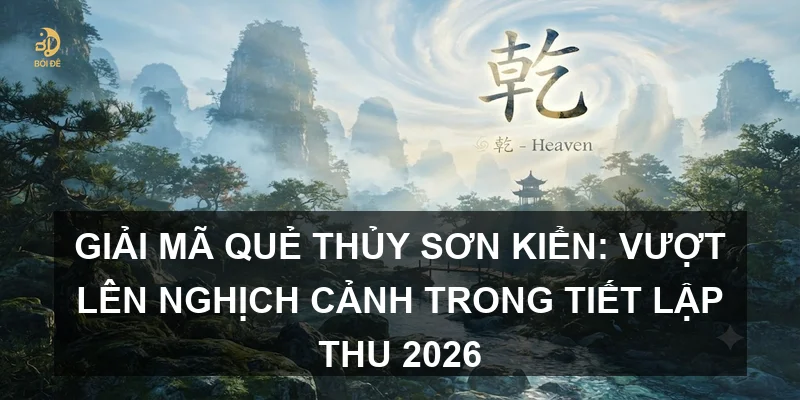 Giải mã Quẻ Thủy Sơn Kiển: Vượt lên nghịch cảnh trong tiết Lập Thu 2026