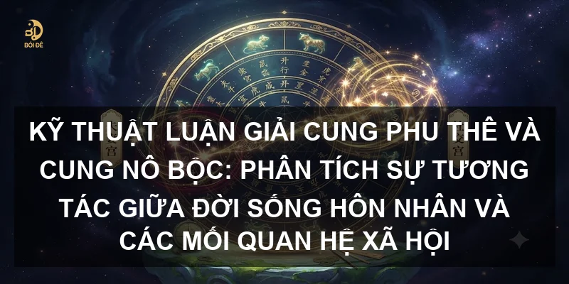 Kỹ thuật luận giải Cung Phu Thê và Cung Nô Bộc: Phân tích sự tương tác giữa đời sống hôn nhân và các mối quan hệ xã hội