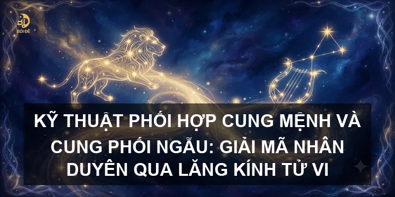 Kỹ thuật phối hợp Cung Mệnh và Cung Phối Ngẫu: Giải mã nhân duyên qua lăng kính Tử vi