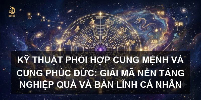 Kỹ thuật phối hợp Cung Mệnh và Cung Phúc Đức: Giải mã nền tảng nghiệp quả và bản lĩnh cá nhân