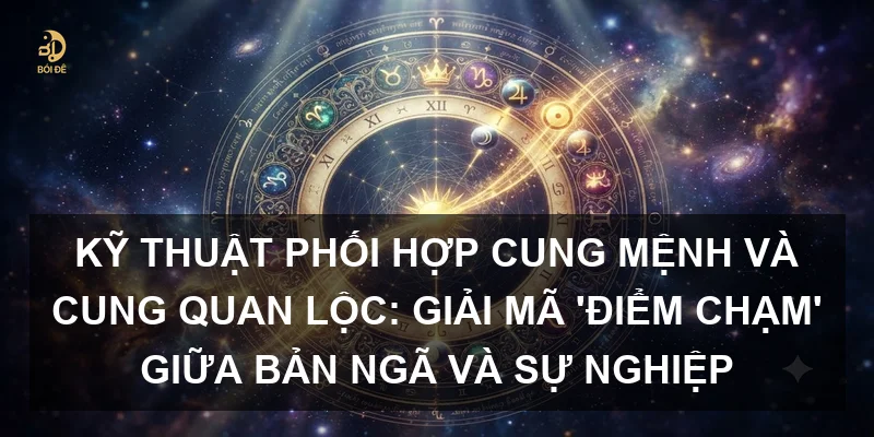 Kỹ thuật phối hợp Cung Mệnh và Cung Quan Lộc: Giải mã 'Điểm chạm' giữa bản ngã và sự nghiệp