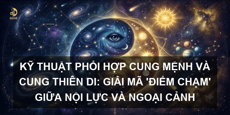 Kỹ thuật phối hợp Cung Mệnh và Cung Thiên Di: Giải mã 'điểm chạm' giữa nội lực và ngoại cảnh