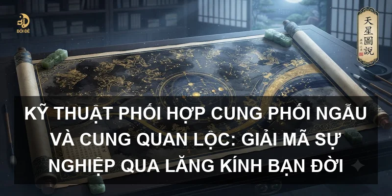 Kỹ thuật phối hợp Cung Phối Ngẫu và Cung Quan Lộc: Giải mã sự nghiệp qua lăng kính bạn đời