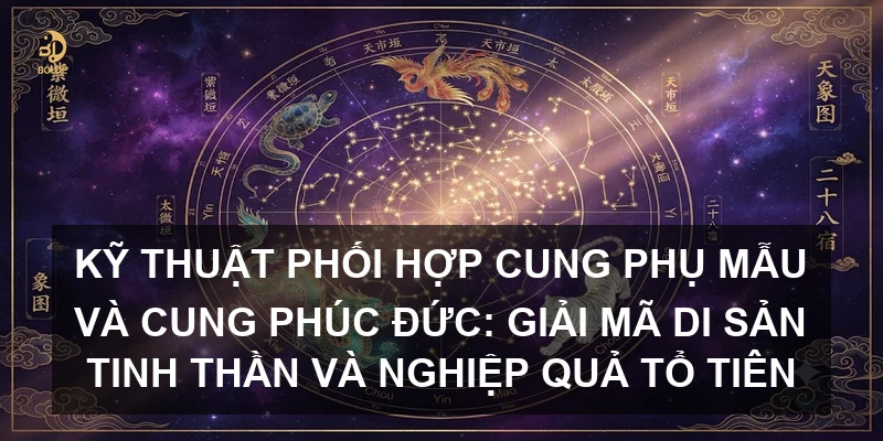 Kỹ thuật phối hợp Cung Phụ Mẫu và Cung Phúc Đức: Giải mã di sản tinh thần và nghiệp quả tổ tiên