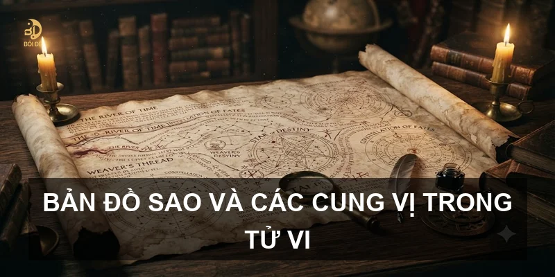 Bản đồ sao và các cung vị trong tử vi