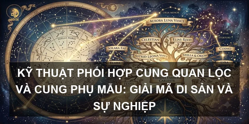 Kỹ thuật phối hợp Cung Quan Lộc và Cung Phụ Mẫu: Giải mã di sản và sự nghiệp