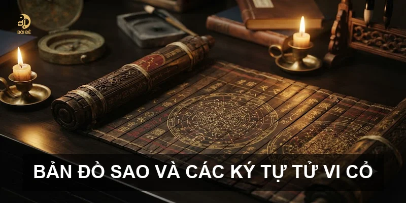 Bản đồ sao và các ký tự Tử vi cổ