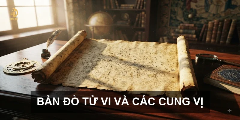 Bản đồ tử vi và các cung vị