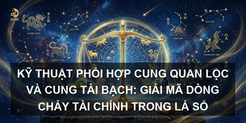 Kỹ thuật phối hợp Cung Quan Lộc và Cung Tài Bạch: Giải mã dòng chảy tài chính trong lá số