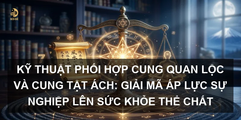 Kỹ thuật phối hợp Cung Quan Lộc và Cung Tật Ách: Giải mã áp lực sự nghiệp lên sức khỏe thể chất
