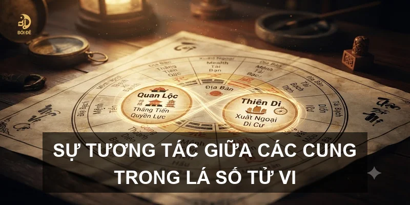 Sự tương tác giữa các cung trong lá số tử vi