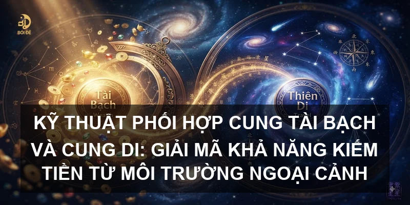 Kỹ thuật phối hợp Cung Tài Bạch và Cung Di: Giải mã khả năng kiếm tiền từ môi trường ngoại cảnh