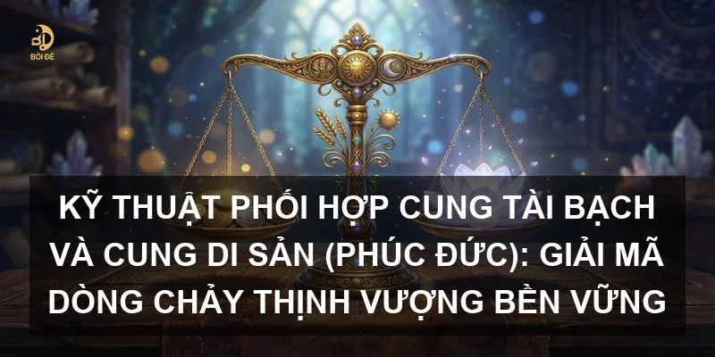 Kỹ thuật phối hợp Cung Tài Bạch và Cung Di Sản (Phúc Đức): Giải mã dòng chảy thịnh vượng bền vững