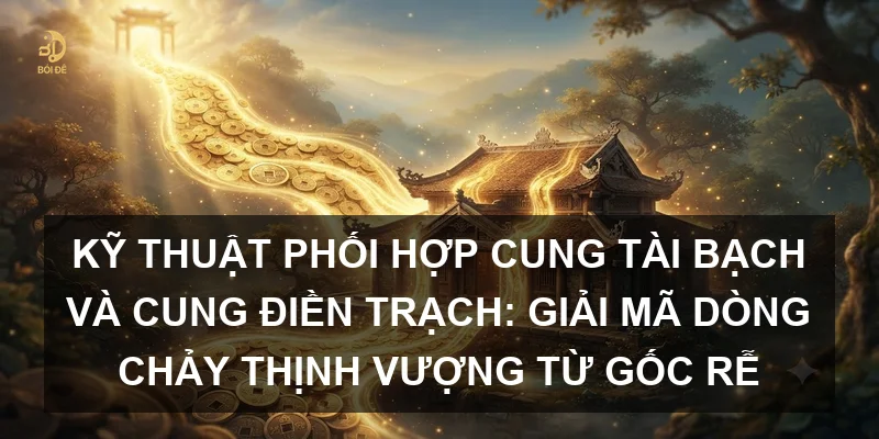 Kỹ thuật phối hợp Cung Tài Bạch và Cung Điền Trạch: Giải mã dòng chảy thịnh vượng từ gốc rễ