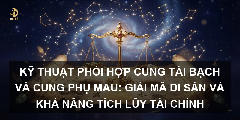 Kỹ thuật phối hợp Cung Tài Bạch và Cung Phụ Mẫu: Giải mã di sản và khả năng tích lũy tài chính