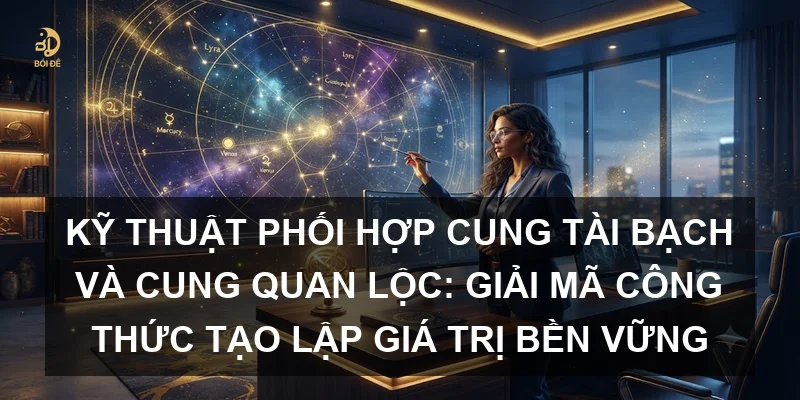 Kỹ thuật phối hợp Cung Tài Bạch và Cung Quan Lộc: Giải mã công thức tạo lập giá trị bền vững