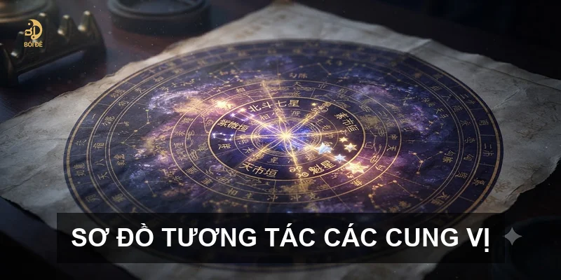 Sơ đồ tương tác các cung vị