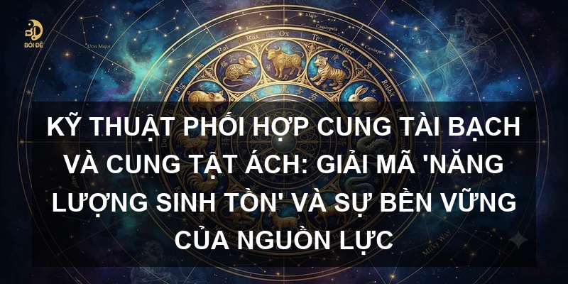Kỹ thuật phối hợp Cung Tài Bạch và Cung Tật Ách: Giải mã 'Năng lượng sinh tồn' và sự bền vững của nguồn lực