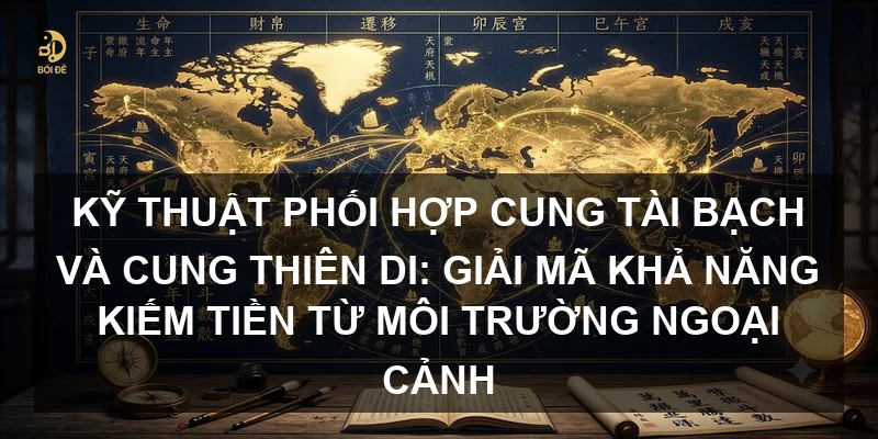 Kỹ thuật phối hợp Cung Tài Bạch và Cung Thiên Di: Giải mã khả năng kiếm tiền từ môi trường ngoại cảnh