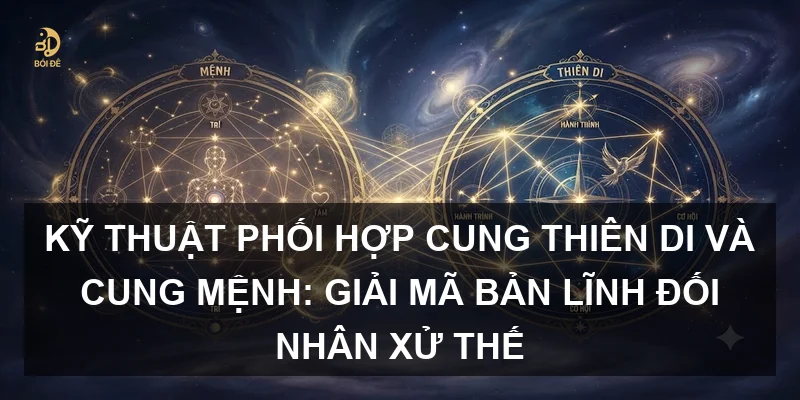 Kỹ thuật phối hợp Cung Thiên Di và Cung Mệnh: Giải mã bản lĩnh đối nhân xử thế